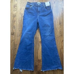 NWT Abercrombie & Fitch Jeans Womens 33 16R The Flare Ultra High Rise Curve Love
